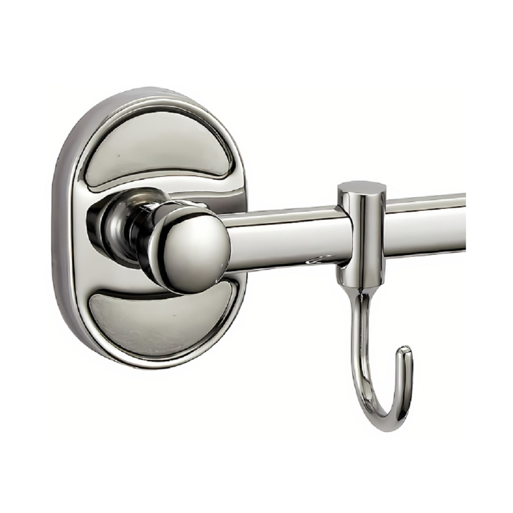 Вешалка для полотенец Frap F1915-6 с 6 подвижными крючками, хром