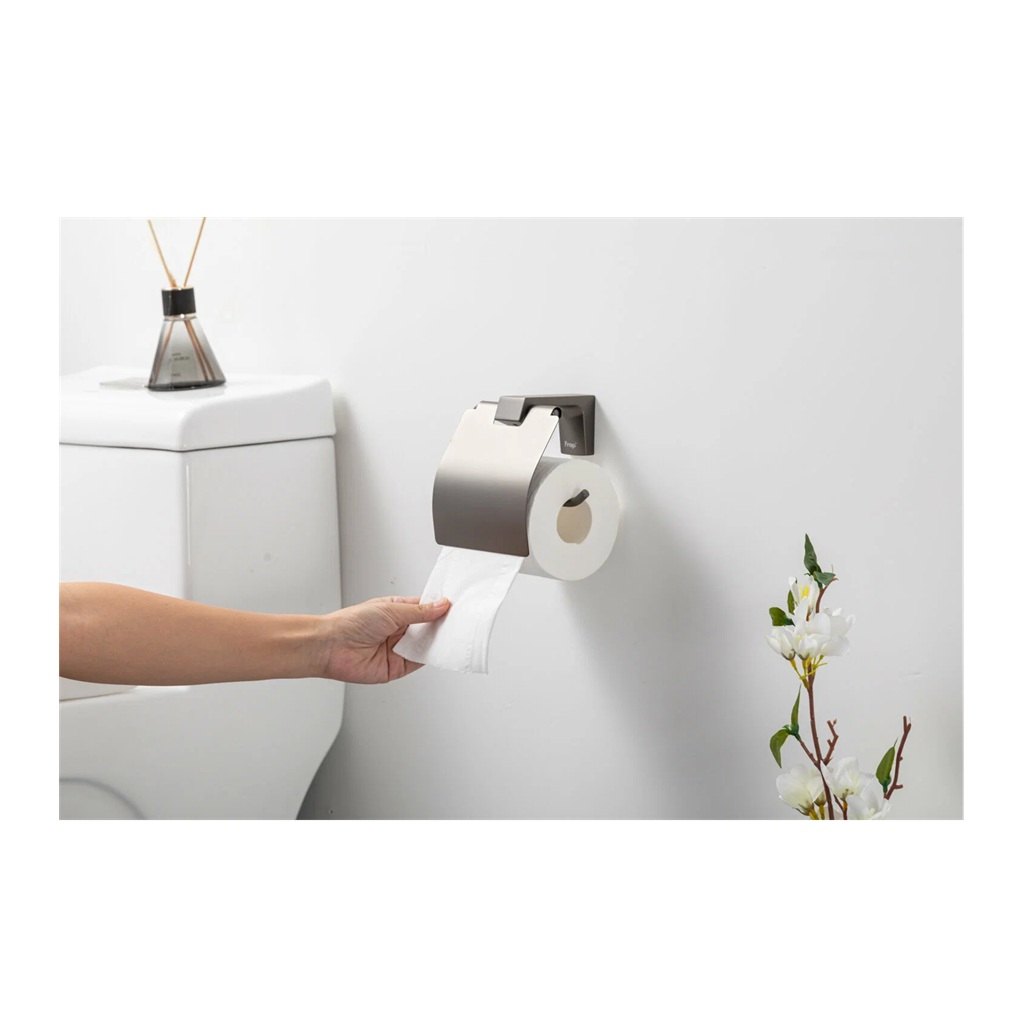 Держатель туалетной бумаги Frap F30603-9, нержавеющая сталь, оружейная сталь