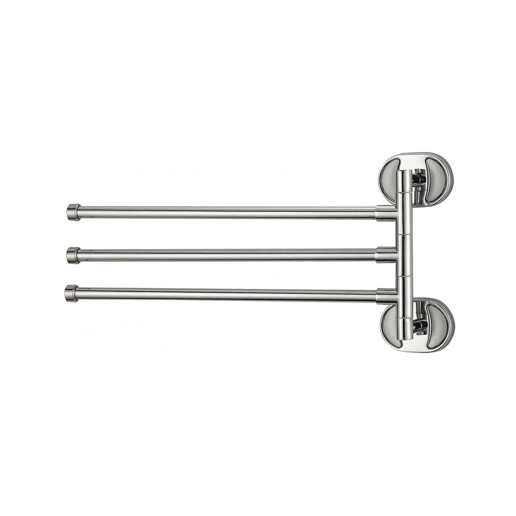 Полотенцедержатель поворотный тройной Frap F1913, латунь, хром, 37 см