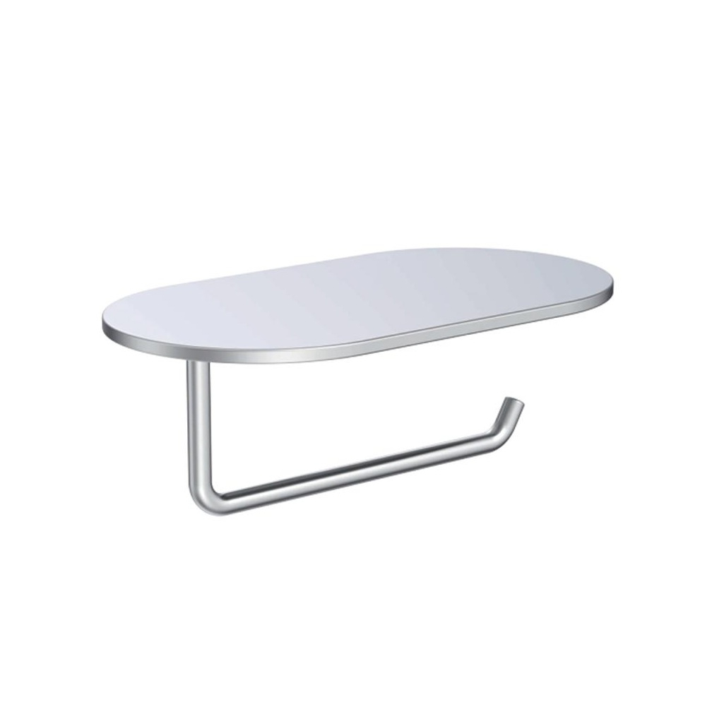 Держатель туалетной бумаги Gappo G30703 с полкой, нержавеющая сталь, хром