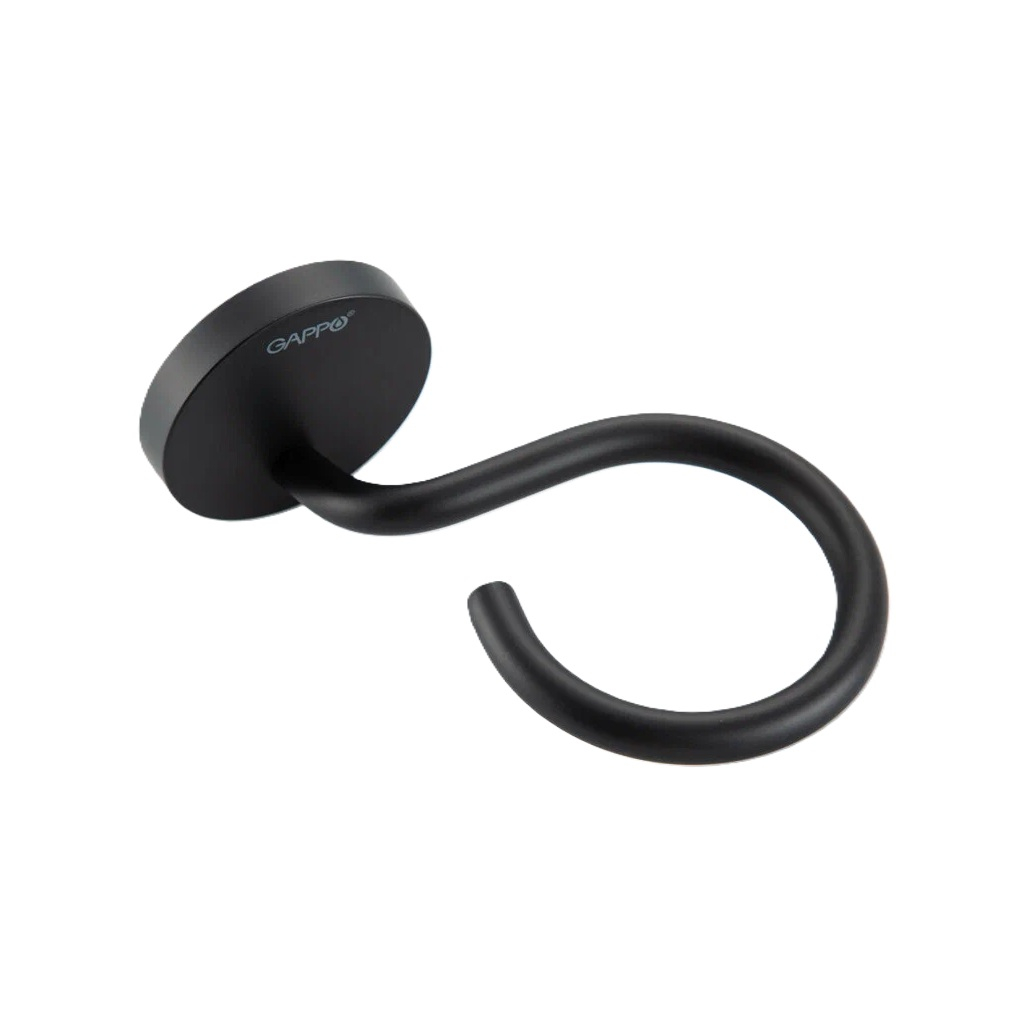 Держатель со стаканом Gappo G30706-6 для зубных щеток, нержавеющая сталь, стекло, черный