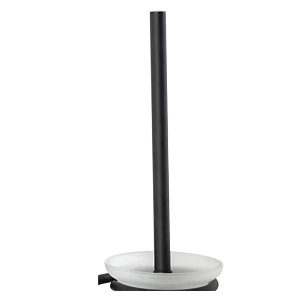 Ершик настенный для унитаза Gappo G30710-6, металл, стекло, черный