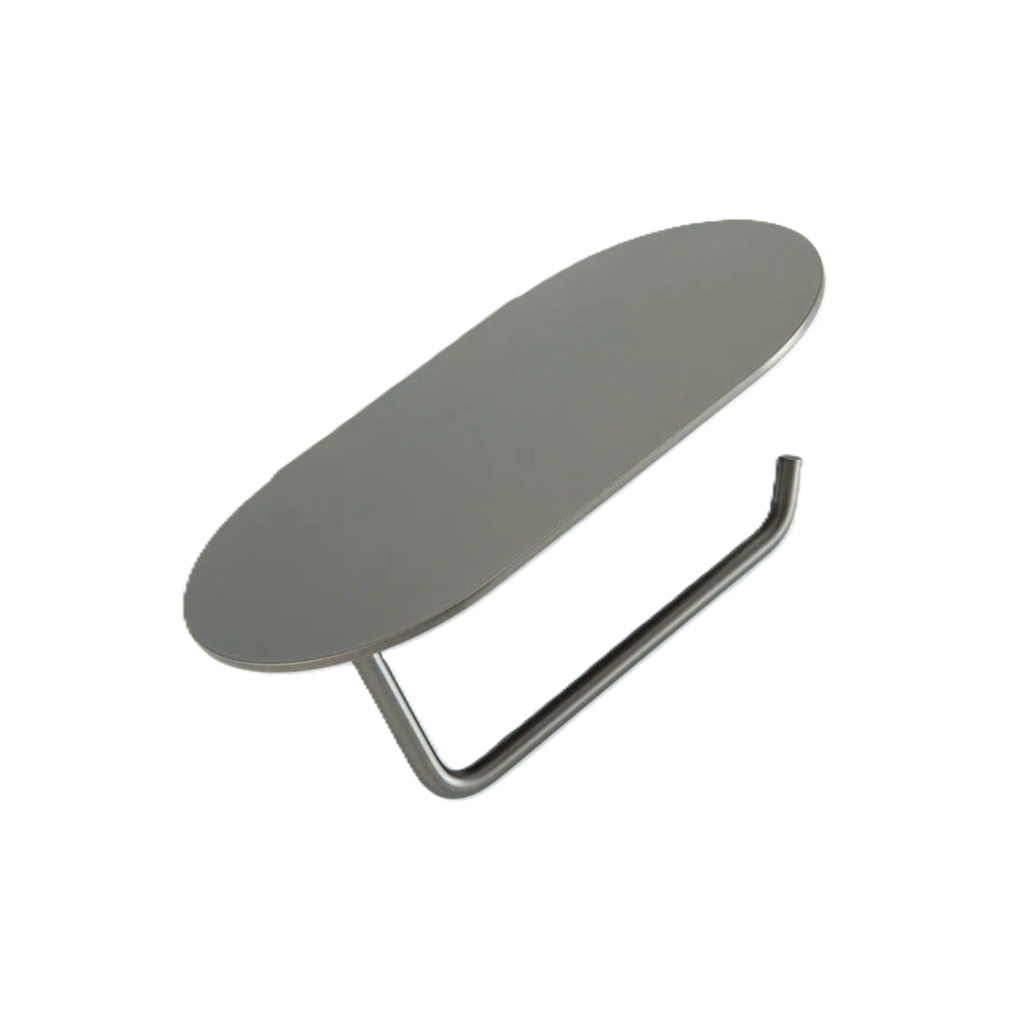 Держатель туалетной бумаги Gappo G30703-9 с полкой, оружейная сталь