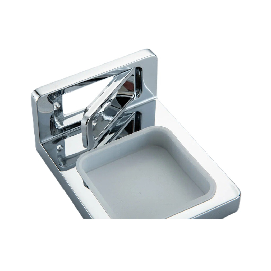 Мыльница настенная Gappo G30802 с держателем, нержавеющая сталь, хром 