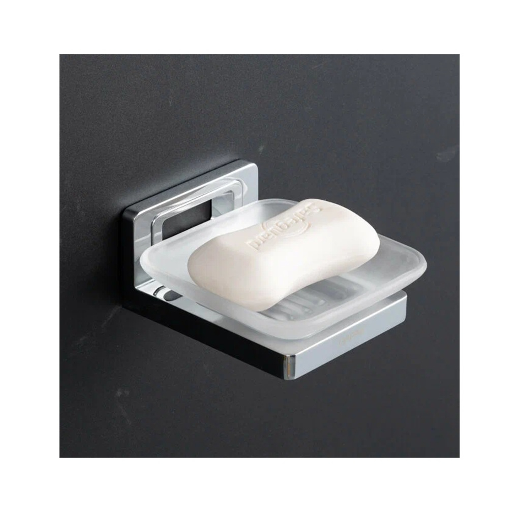 Мыльница настенная Gappo G30802 с держателем, нержавеющая сталь, хром 