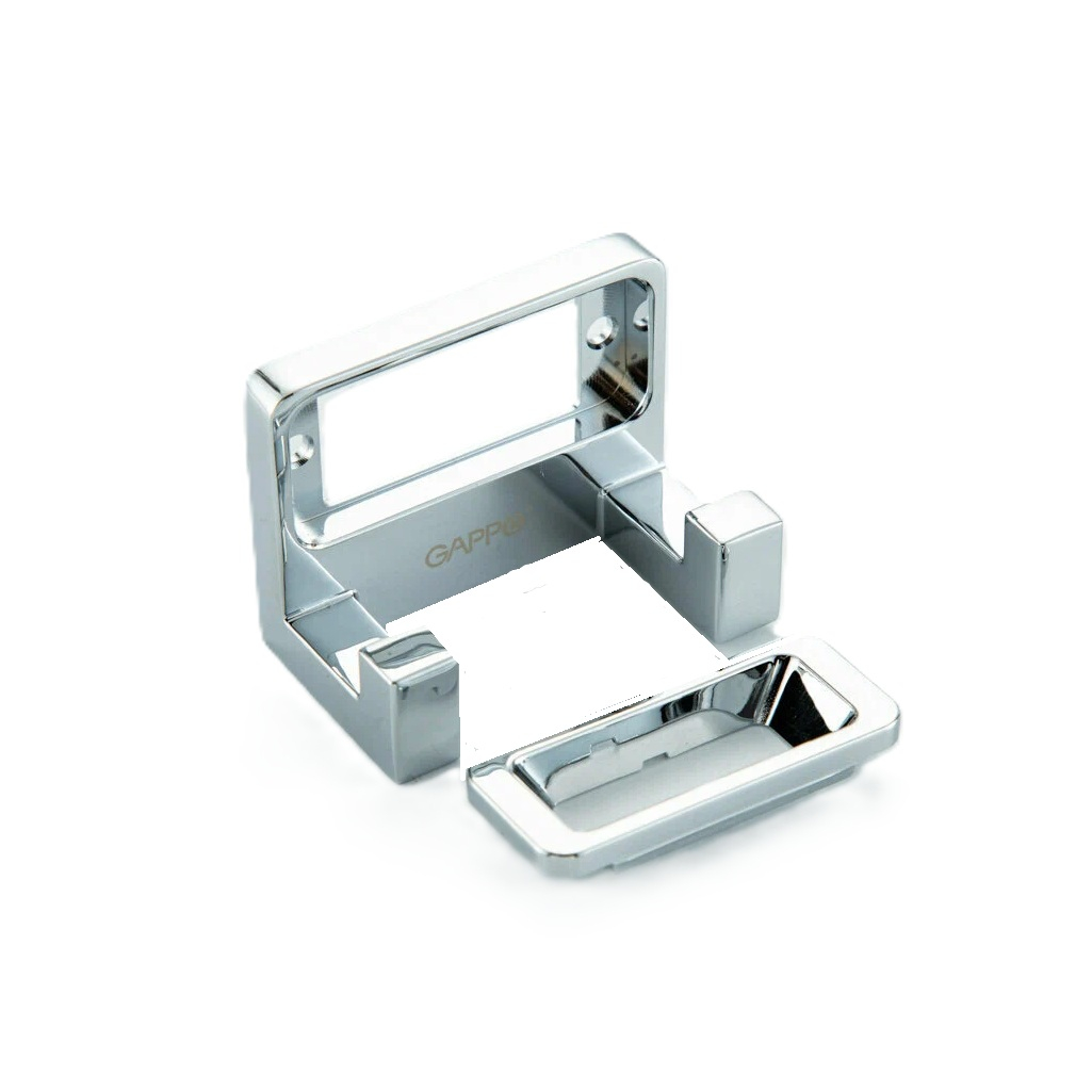 Крючок двойной Gappo G30805-2 для ванной комнаты, нержавеющая сталь, хром