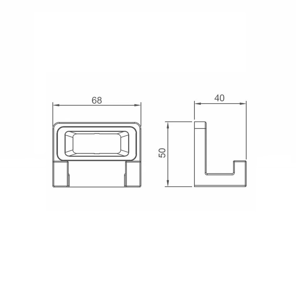 Крючок двойной Gappo G30805-2 для ванной комнаты, нержавеющая сталь, хром
