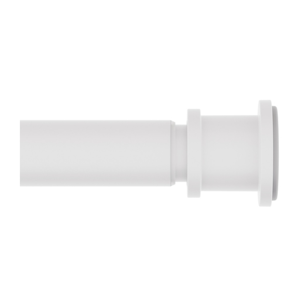 Карниз для ванной комнаты Iddis ELEGANTE RSW0120I14, телескопический, белый матовый, алюминий, 1100-2000 мм