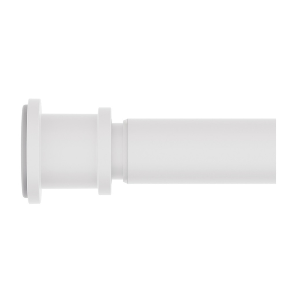 Карниз для ванной комнаты Iddis ELEGANTE RSW0120I14, телескопический, белый матовый, алюминий, 1100-2000 мм