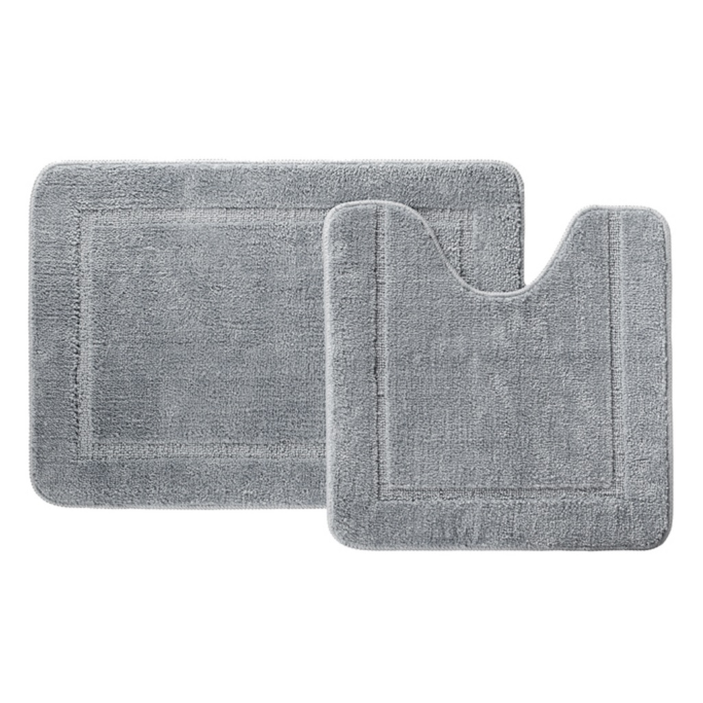 Набор ковриков для ванной Iddis PSET06MI13, микрофибра, серый, 650х450 мм, 450х450 мм