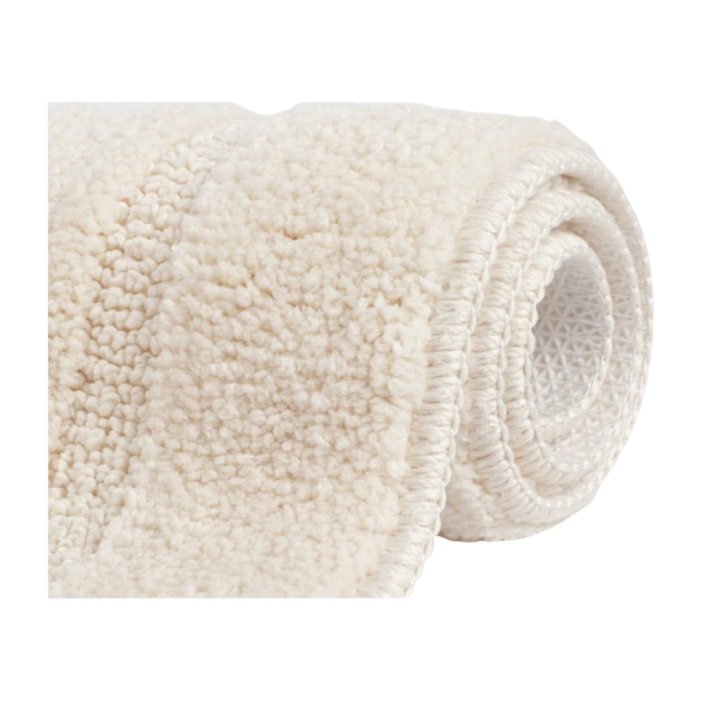 Набор ковриков для ванной Iddis PSET02MI13, микрофибра, светло-бежевый, 650х450 мм, 450х450 мм