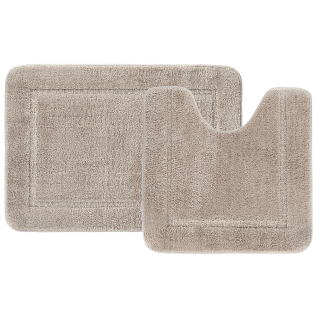 Набор ковриков для ванной Iddis PSET03MI13, микрофибра, светло-коричневый, 650х450 мм, 450х450 мм