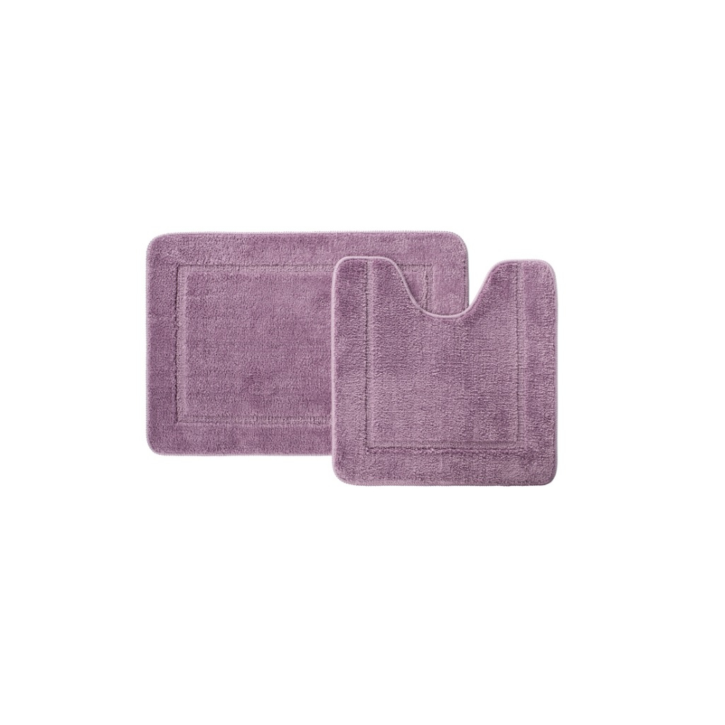 Набор ковриков для ванной Iddis PSET01MI13, микрофибра, фиолетовый, 650х450 мм, 450х450 мм