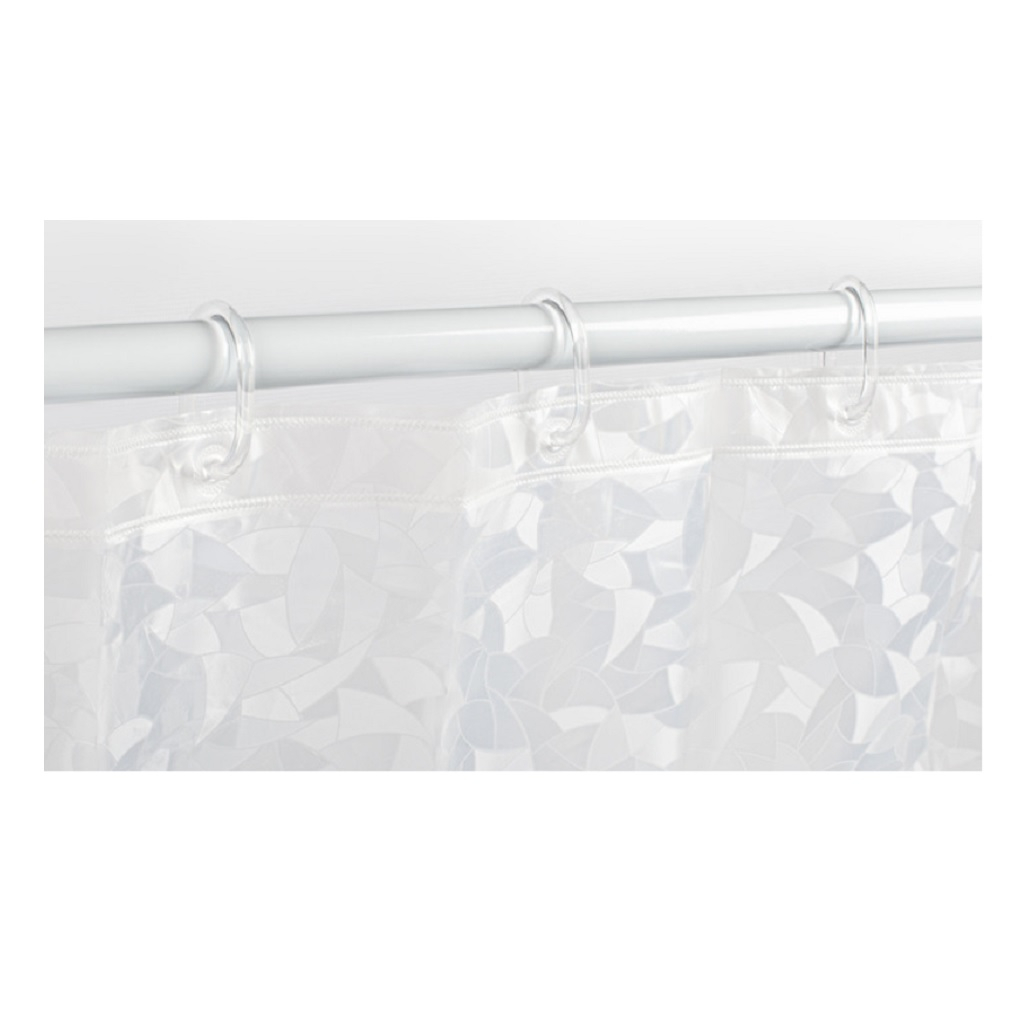 Штора для ванной 3D IDDIS P02PV18I11, полиэтиленвинилацетат, 1800х2000 мм, прозрачный