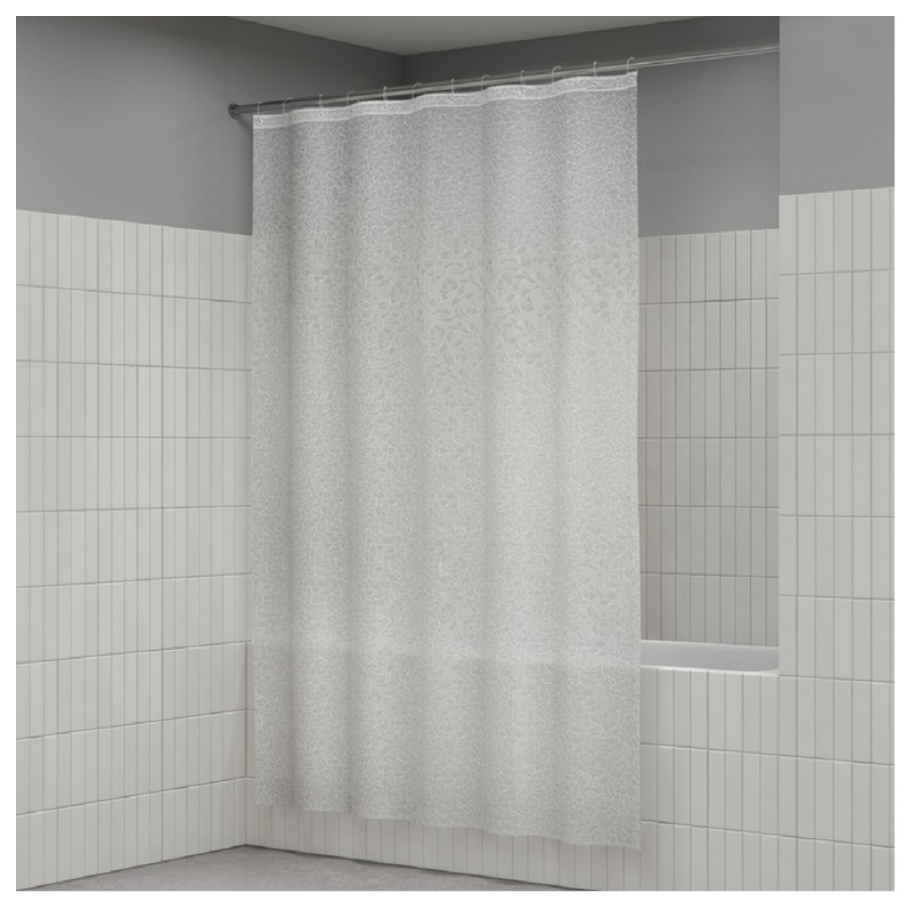 Штора для ванной 3D IDDIS P02PV18I11, полиэтиленвинилацетат, 1800х2000 мм, прозрачный