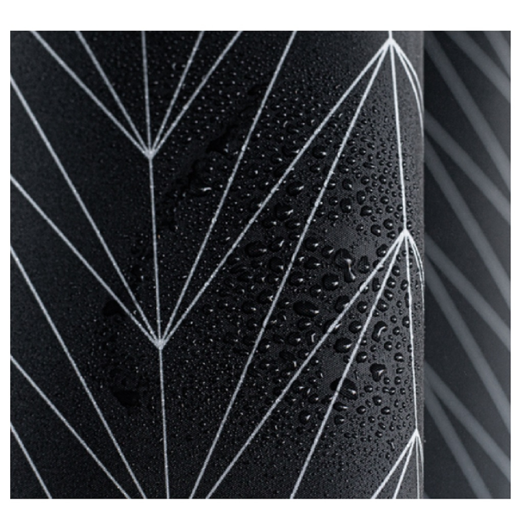 Штора для ванной IDDIS BB05P18I11, полиэстер, 1800х2000 мм, черно-белый