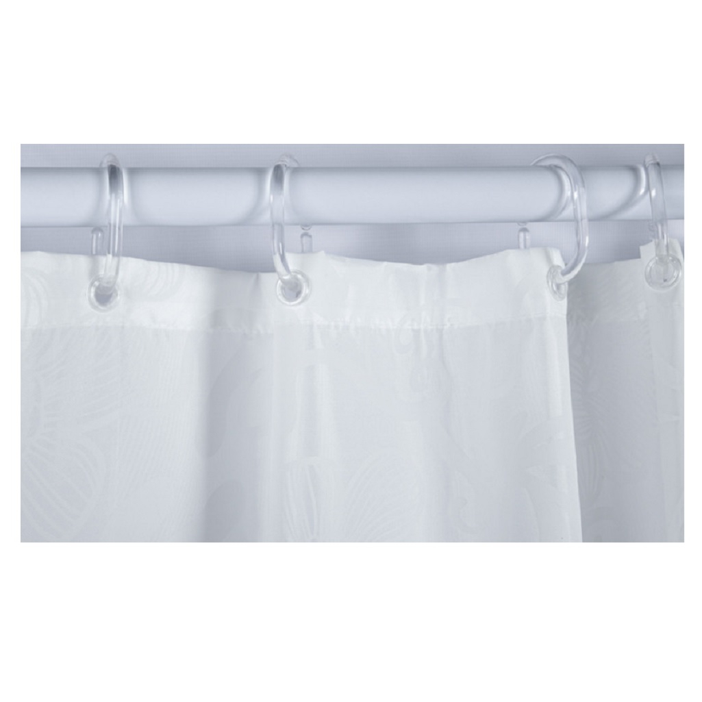 Штора для ванной IDDIS BD03P18I11, полиэстер, 1800х2000 мм, белый