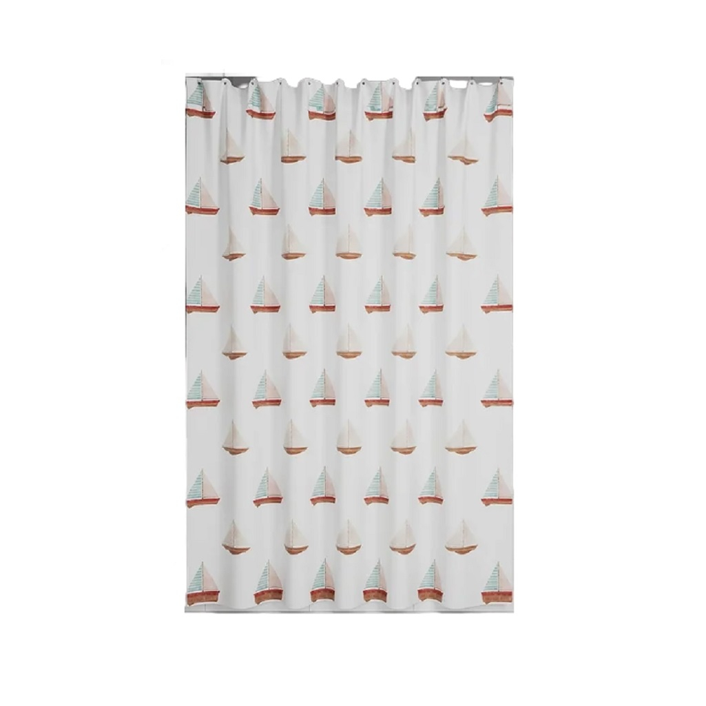 Штора для ванной 3D IDDIS BO01P18I11, полиэстер, 1800х2000 мм, белый