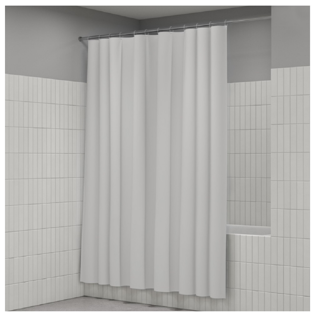 Штора для ванной IDDIS P02PE18I11, полиэтилен, 1800х2000 мм, белый