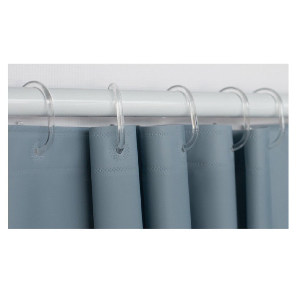 Штора для ванной IDDIS P09PE18I11, полиэтиленвинилацетат, 1800х2000 мм, серый