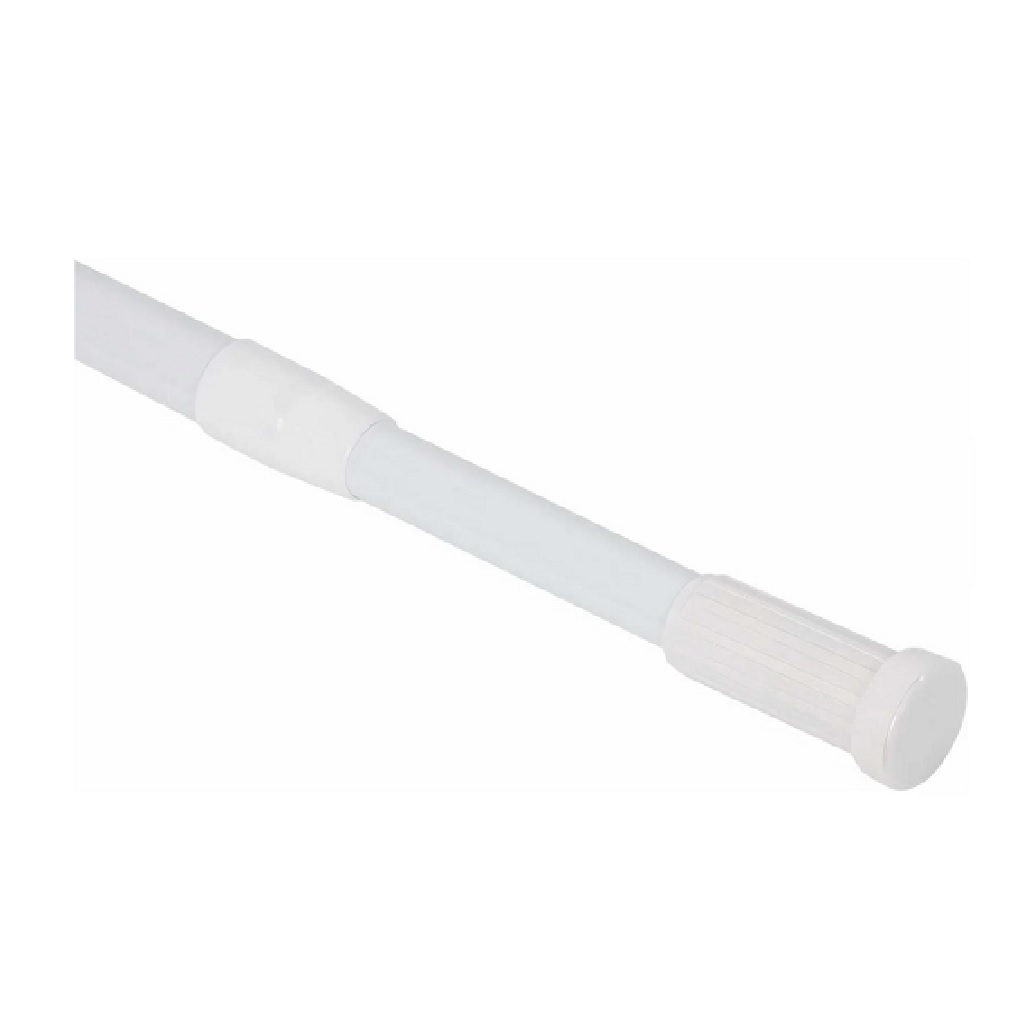 Карниз для ванной комнаты Рыжий Кот 227438, раздвижной, белый, 110х200 см