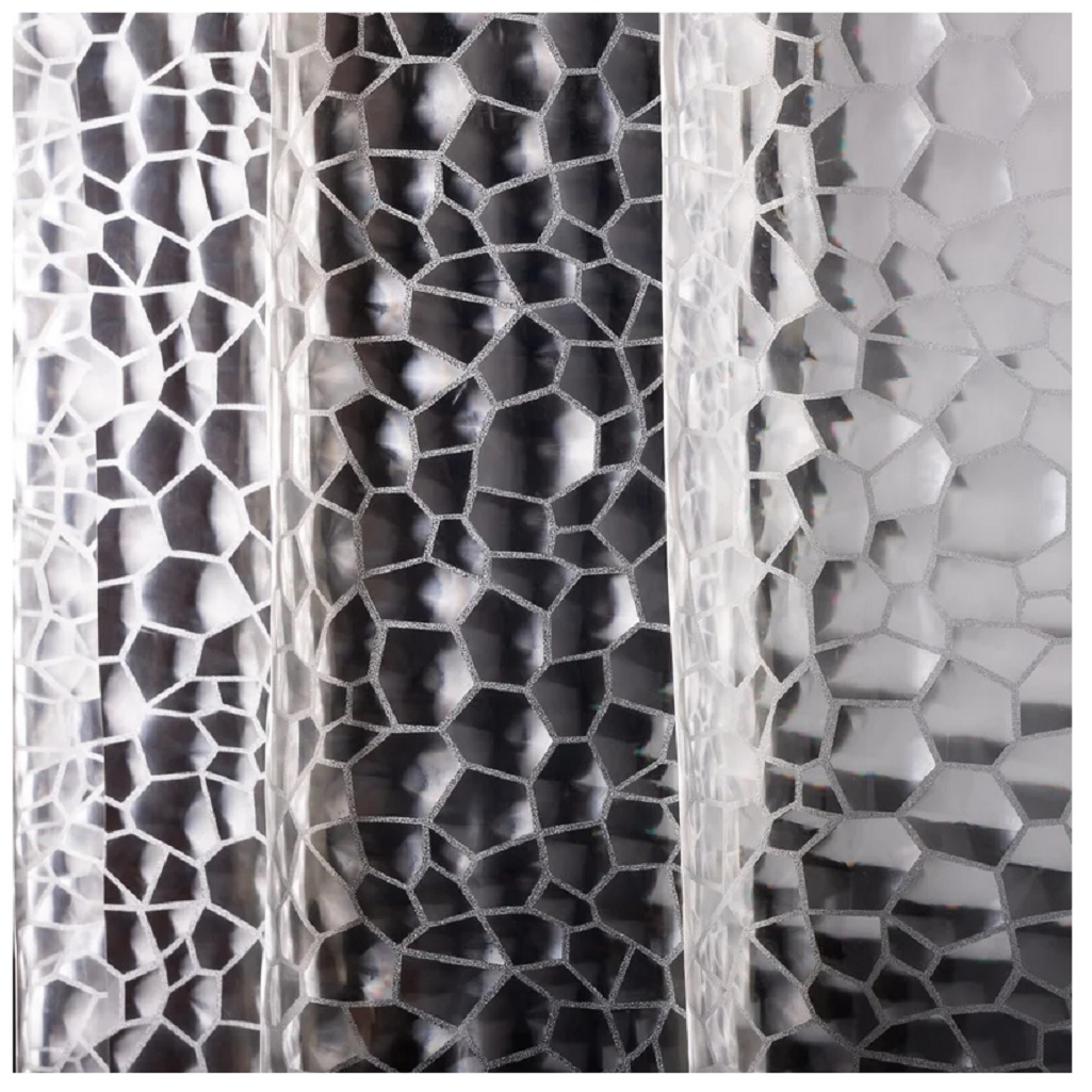 Штора для ванной Eva Рыжий Кот SC-EV-04, 3D эффект Пузыри, 1800х2000 мм, прозрачный