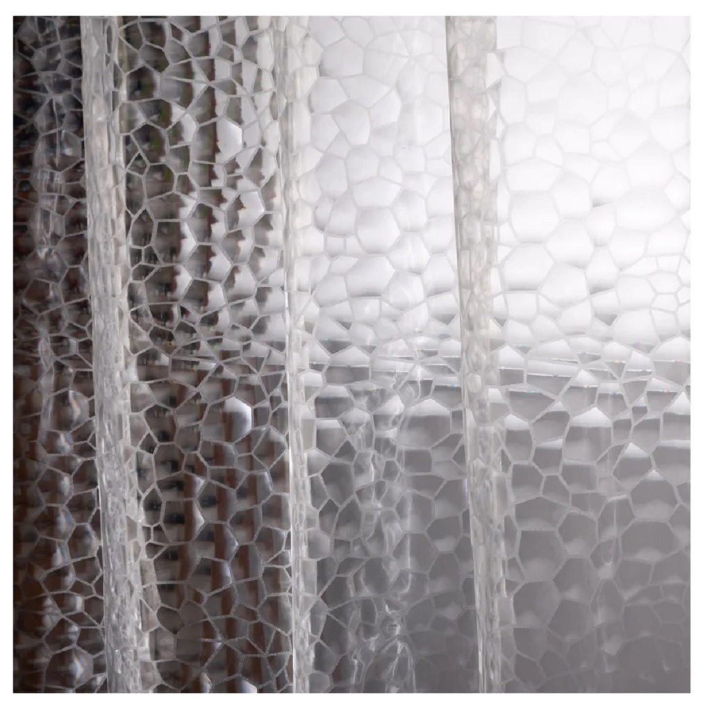 Штора для ванной Eva Рыжий Кот SC-EV-04, 3D эффект Пузыри, 1800х2000 мм, прозрачный