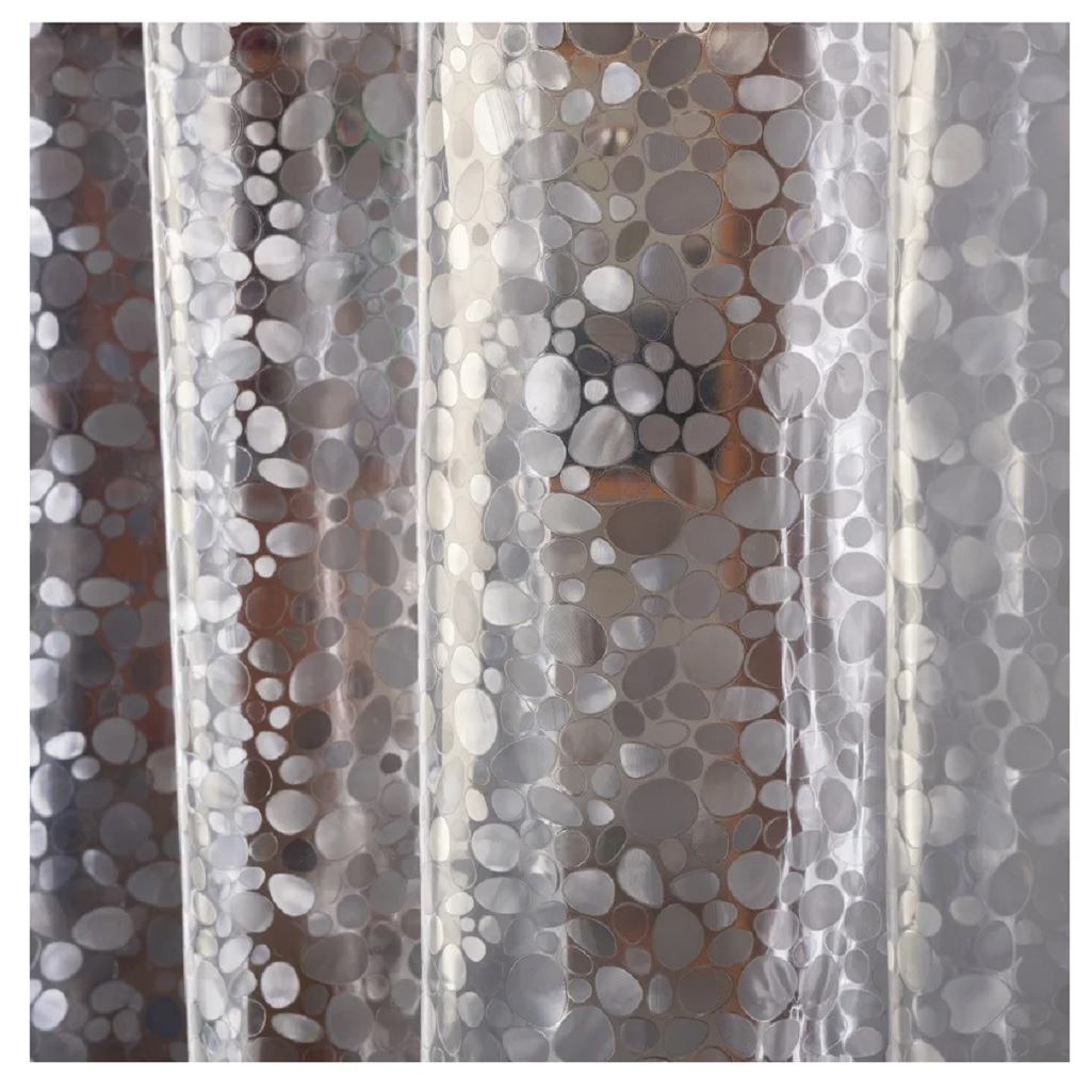 Штора для ванной Eva Рыжий Кот SC-EV-02, 3D эффект Сияние, 1800х2000 мм, прозрачный