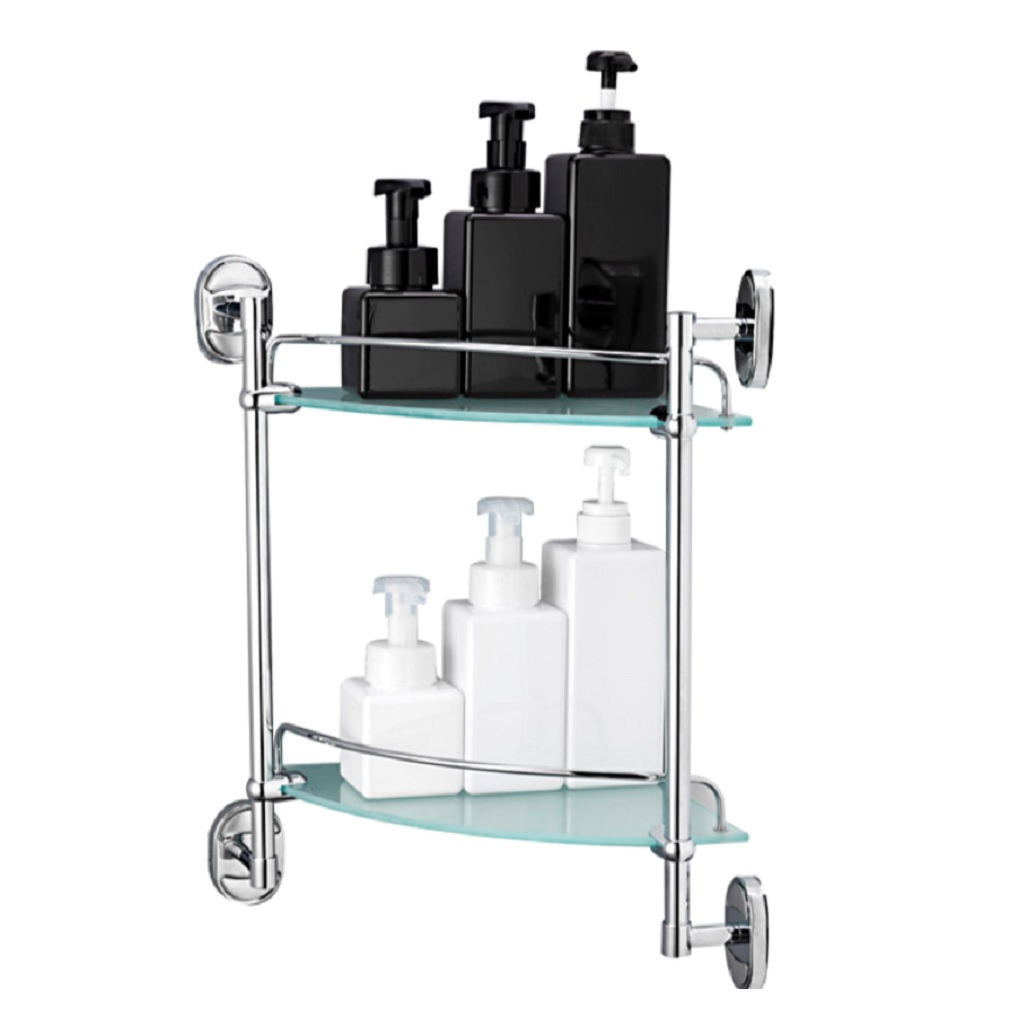 Полка 2-ярусная стеклянная F1907-2 Frap