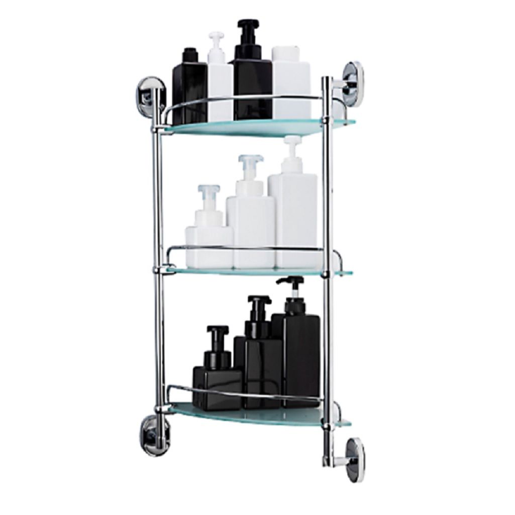 Полка 3-ярусная стеклянная F1907-3 Frap