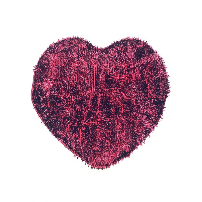 Коврик для ванной комнаты Макароны 70х80 см сердце