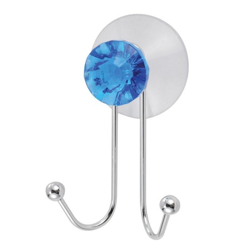 Крючок на присоске двойной Рыжий кот Бриллиант, хром