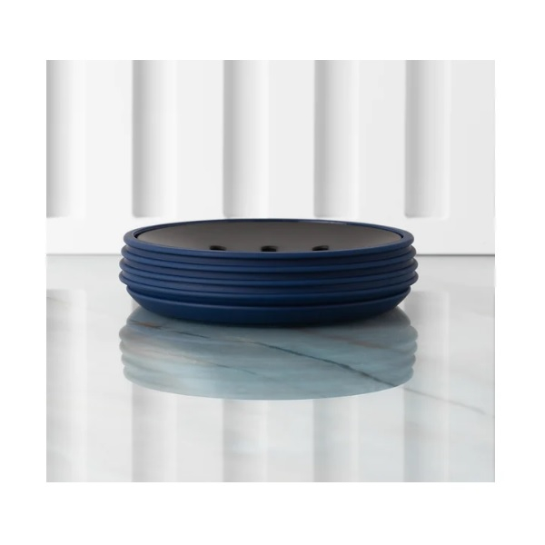 Мыльница Еврогарант Dark Sea пластиковая 11х11х2 см 562