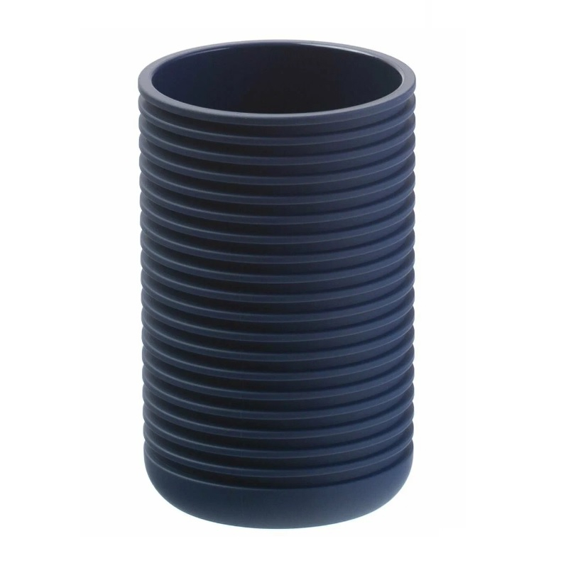 Стакан для щеток Еврогарант Dark Sea пластиковый 6.5х6.5х10.9 см