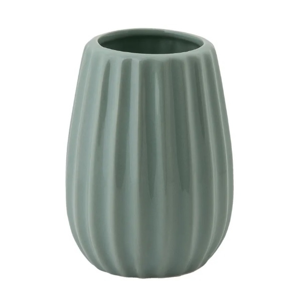 Стакан для ванной Swensa Roya керамический зеленый 8х11 см