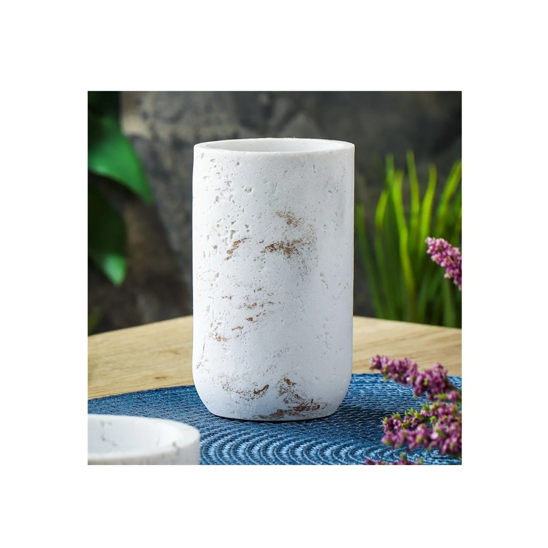 Стакан для зубных щеток Мрамор BRE1440AA-TB 7х7х11.5 см