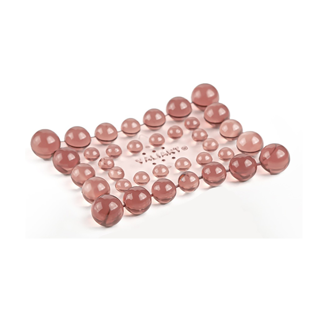 Мыльница Valiant Jardin настольная, ПВХ, прозрачный, коричневый, 19х100х135 мм, 2 шт