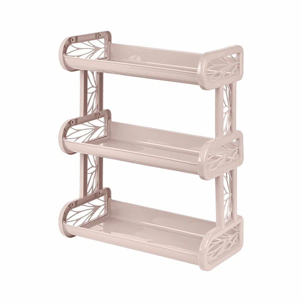 Полка для ванной Keeplex Regular трехъярусная, пластик, бежевый топаз, 170х324х418 мм