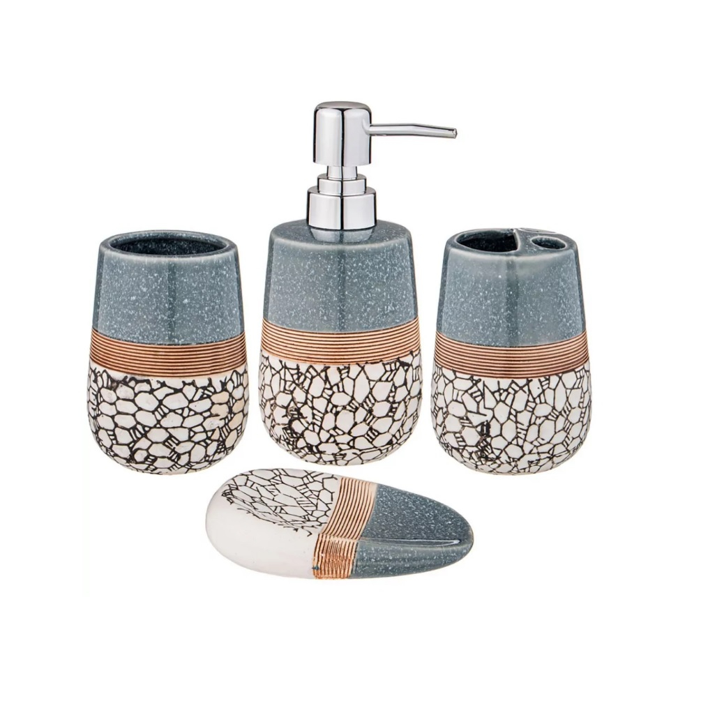 Мыльница Lefard 755-1021, тонкая керамика, ассиметричная форма для отвода воды