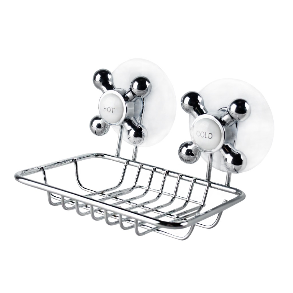 Мыльница Рыжий Кот Spot-BH-04, на присосках, прямоугольная, 12.5x10x8.5 см, 008147