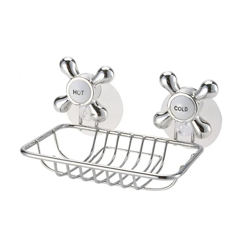 Мыльница Рыжий Кот Spot-BH-04, на присосках, прямоугольная, 12.5x10x8.5 см, 008147