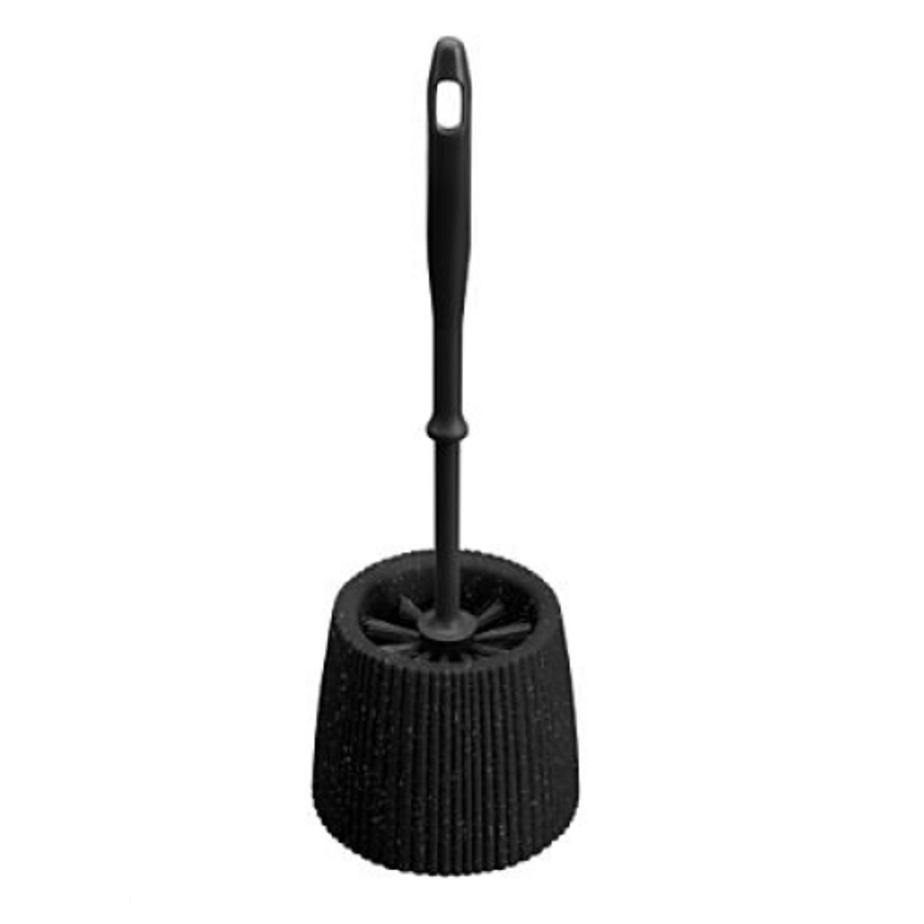 Комплект Econova Velvet 43523625070 ёршик для туалета с подставкой, чёрный гранит