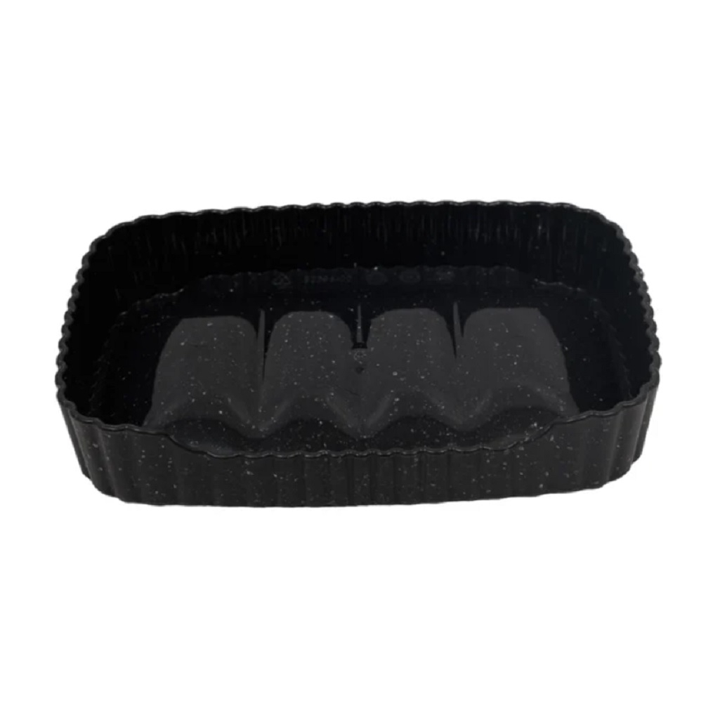 Мыльница Econova Velvet 433239650 пластиковая, черный гранит, 25х87х138 мм