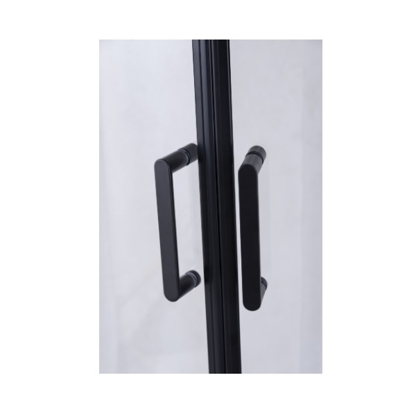 Душевое ограждение Niagara Nova NG-6804-08 Black 100х100х190 квадрат, двери распашные, 1 место