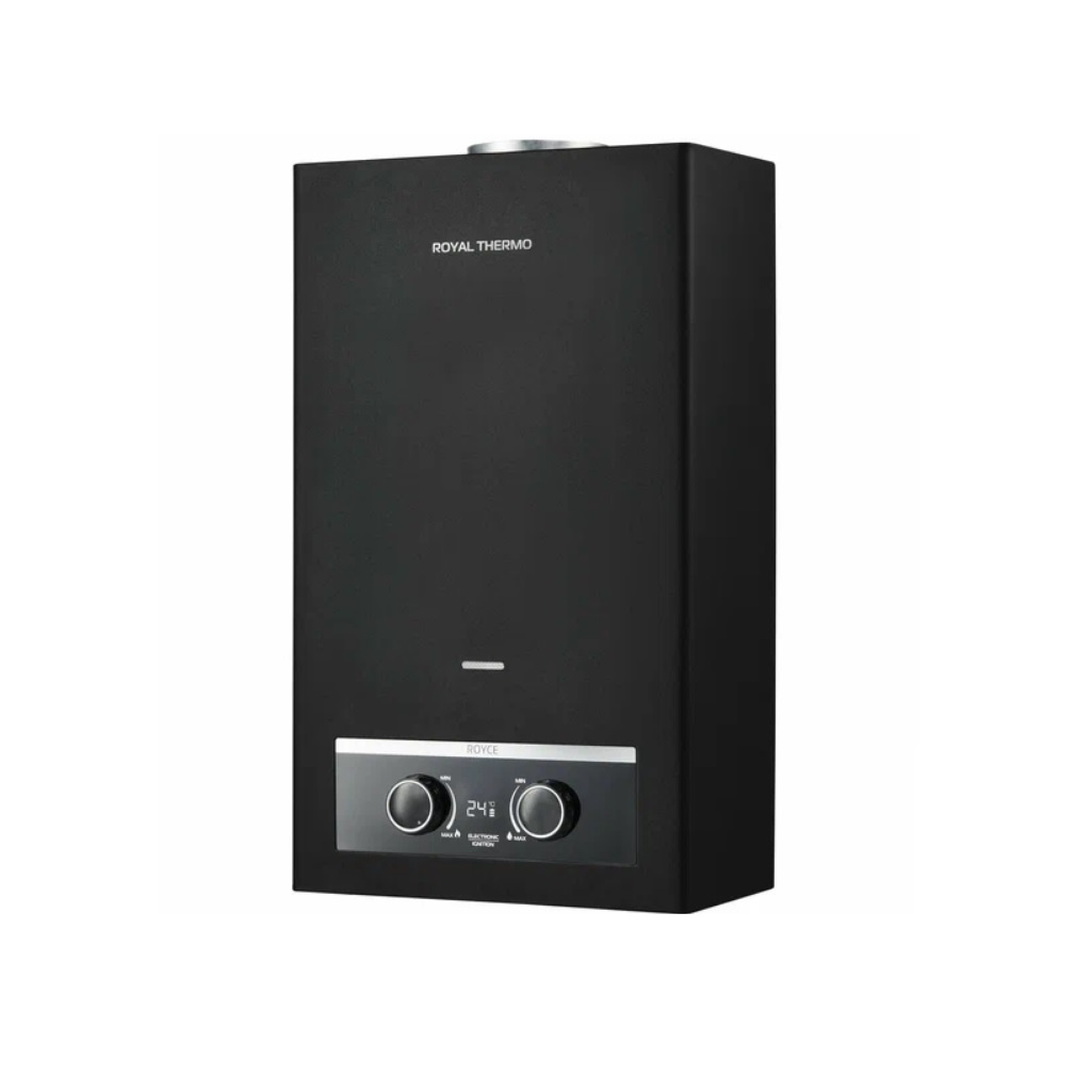 Колонка газовая Royal Thermo GWH 11 Royce Grafit, настенная, горелка из нержавеющей стали