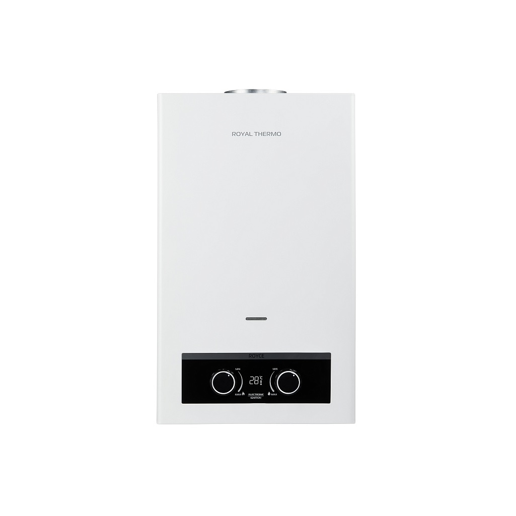 Колонка газовая Royal Thermo GWH 11 Royce White, настенная, горелка из нержавеющей стали