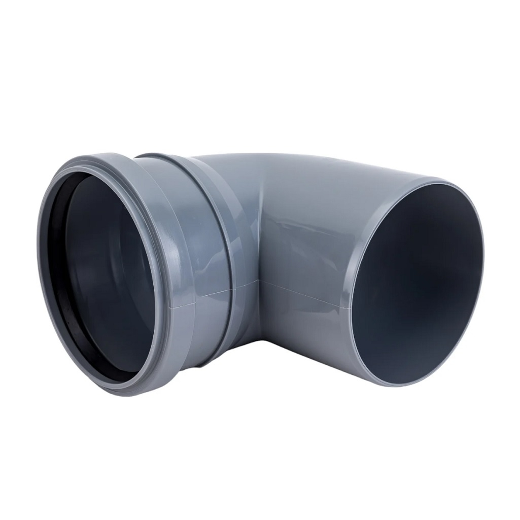 Отвод D-110х90 мм с фронтальным патрубком D=50 мм