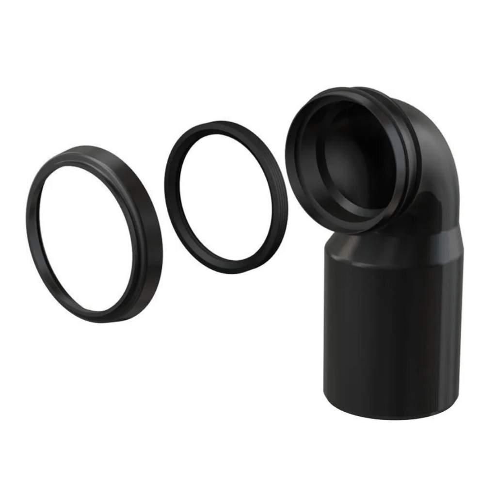 Колено слива AlcaPlast M906 комплект 90/110, полипропилен, для инсталляций