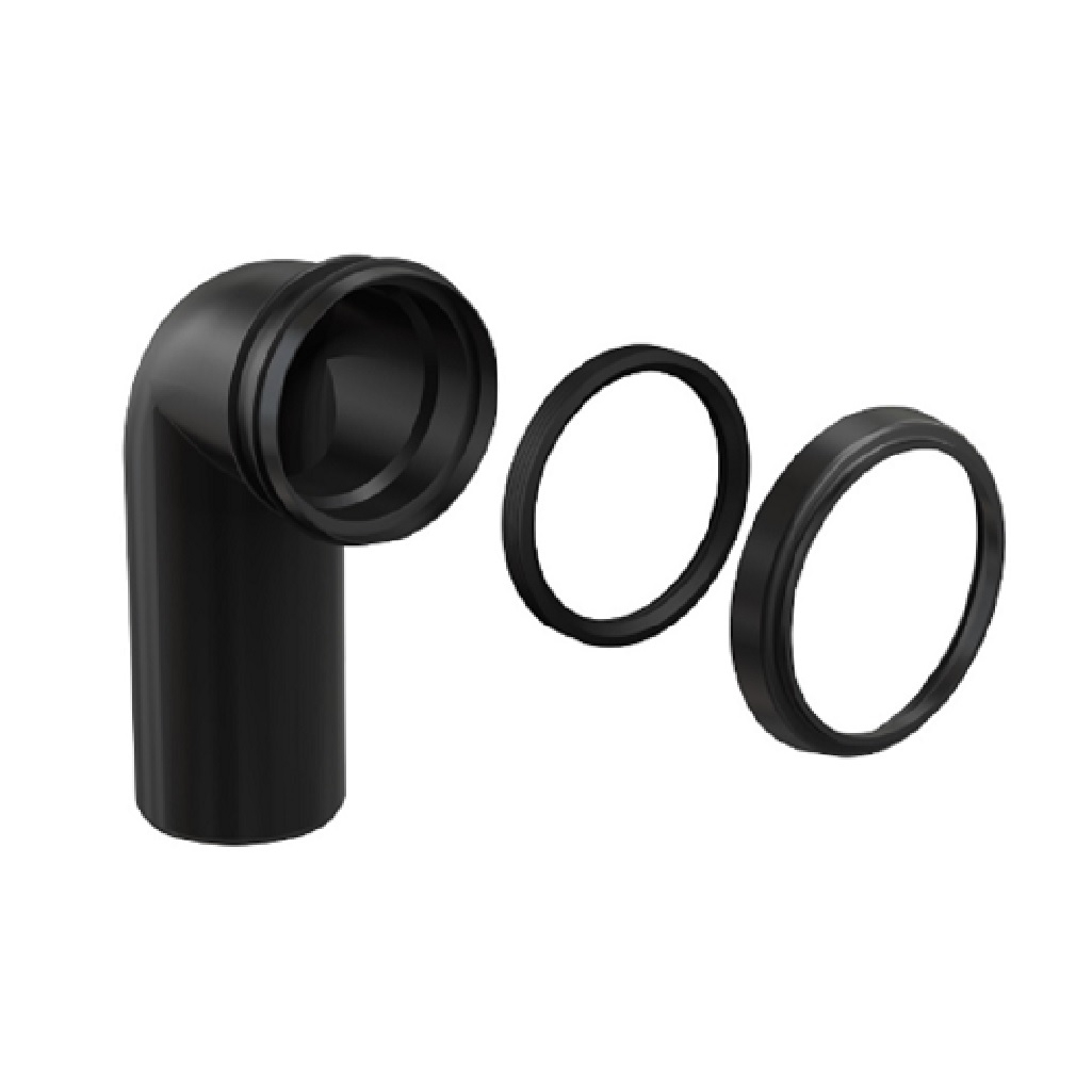 Колено стока AlcaPlast M908 комплект 90/90, полипропилен, для инсталляций