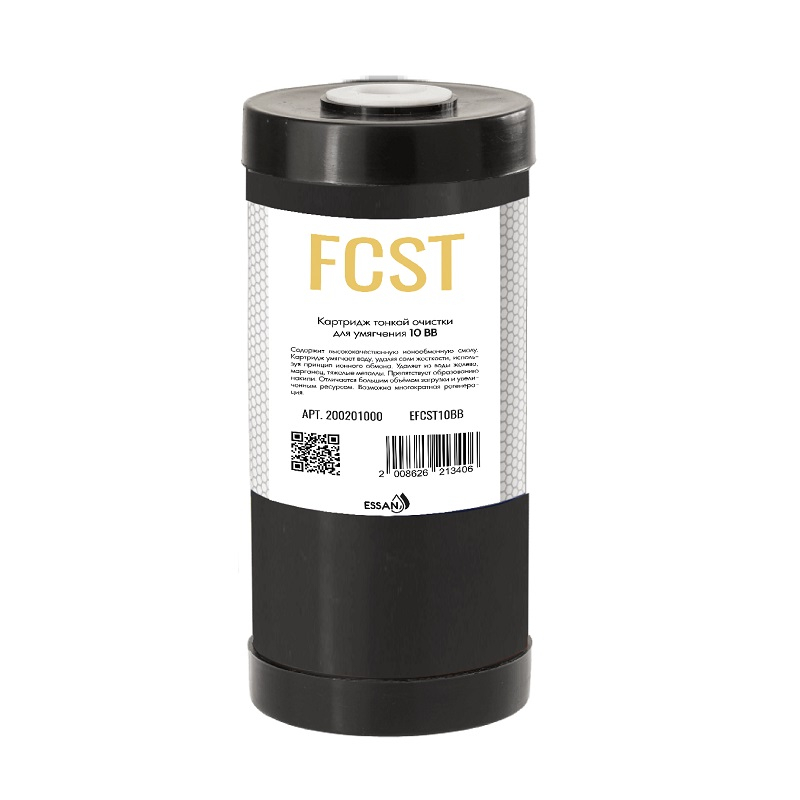 Картридж сменный Essan EFCST10BB, для корпуса 10BB, умягчающий из ионнообменой смолы